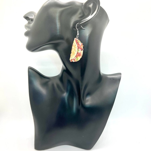 Street Tacos Earrings - Mexican Earrings - Party Earrings - Food Earrings - Picture 6 of 8
